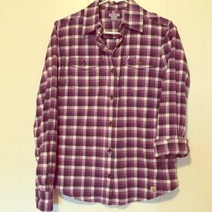 Carhartt Super soft flannel women’s shirt- worn once